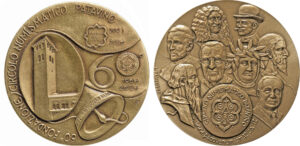 Medaglia dedicata al 60° anniversario di fondazione della associazione Circolo Numismatico Patavino