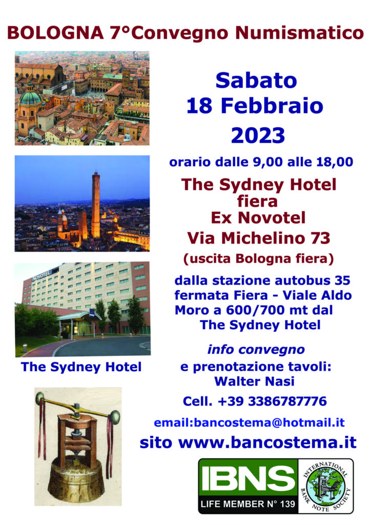 Sabato 18 febbraio il 7° Convegno Numismatico Bologna Fiera PANORAMA NUMISMATICO